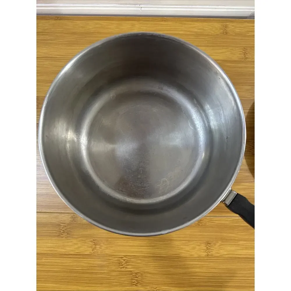 Vintage Farberware 3 QT Saucepan Pot W/ Lid Stainless Steel Aluminum Clad